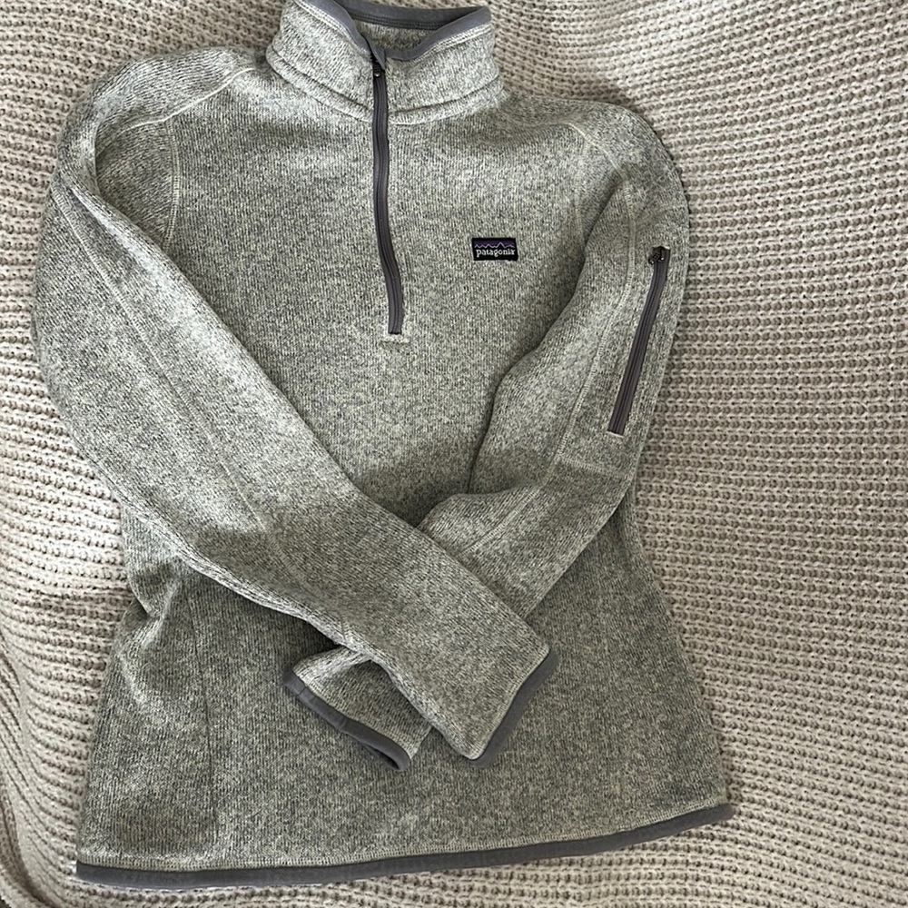 Women's Better Sweater® 1/4-Zip Fleece Birch White XS